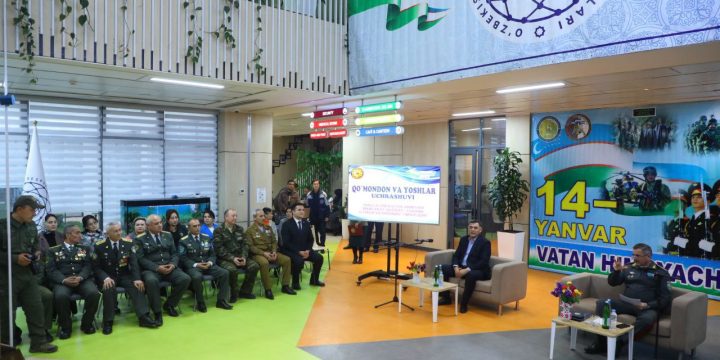 Qo‘mondon Prezident maktabi o‘quvchilari bilan uchrashdi